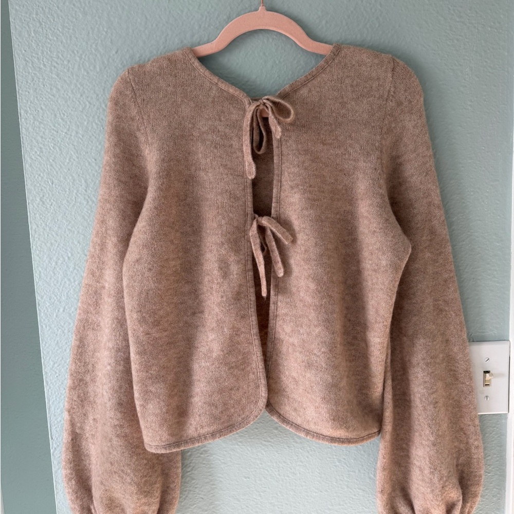 NWT Sezane Marie Cardigan Beige | M